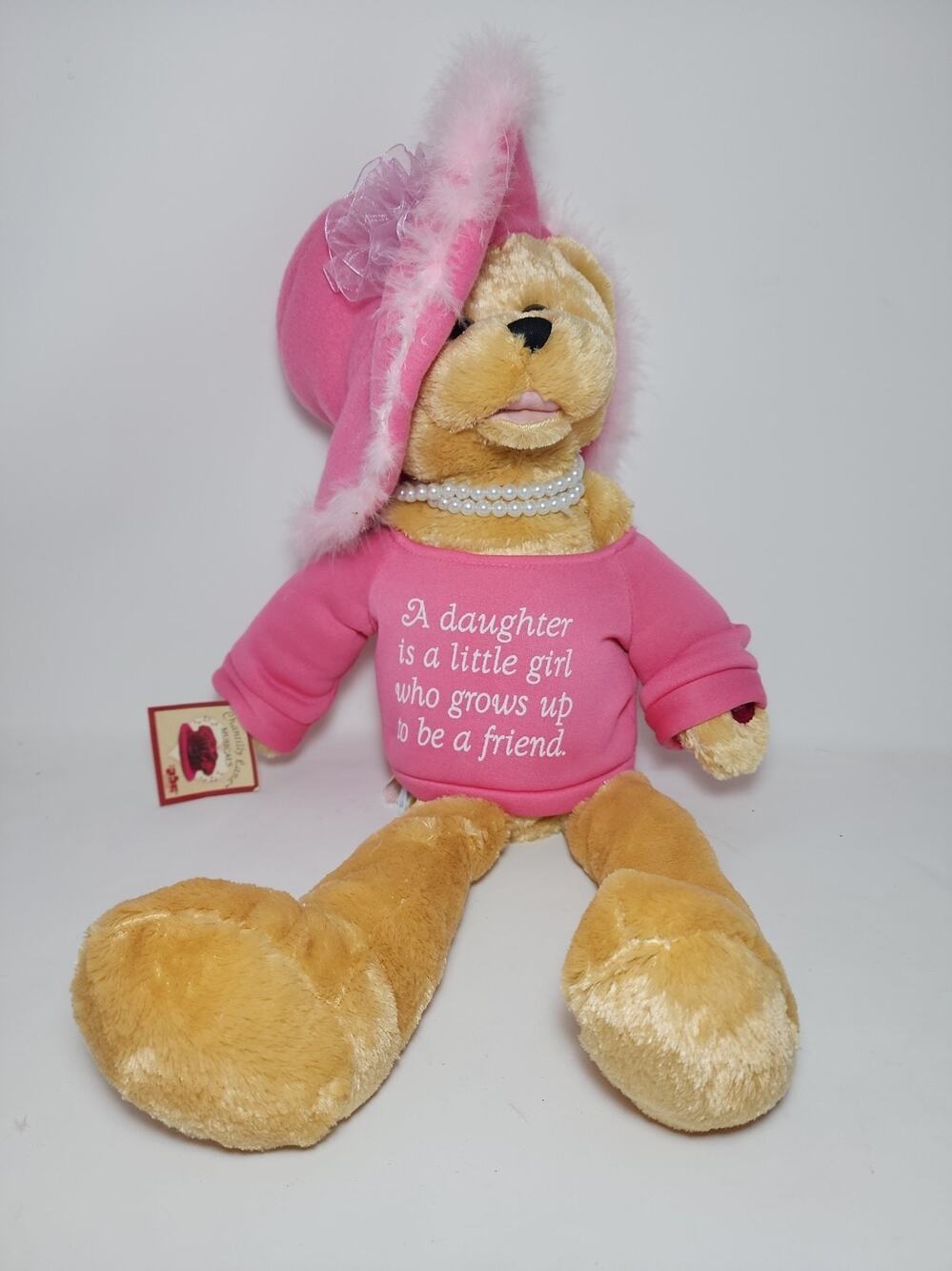 Vtg Chantilly Lane 19 Inch Singing Bear Pearl's (Read) what Friens Are For Song